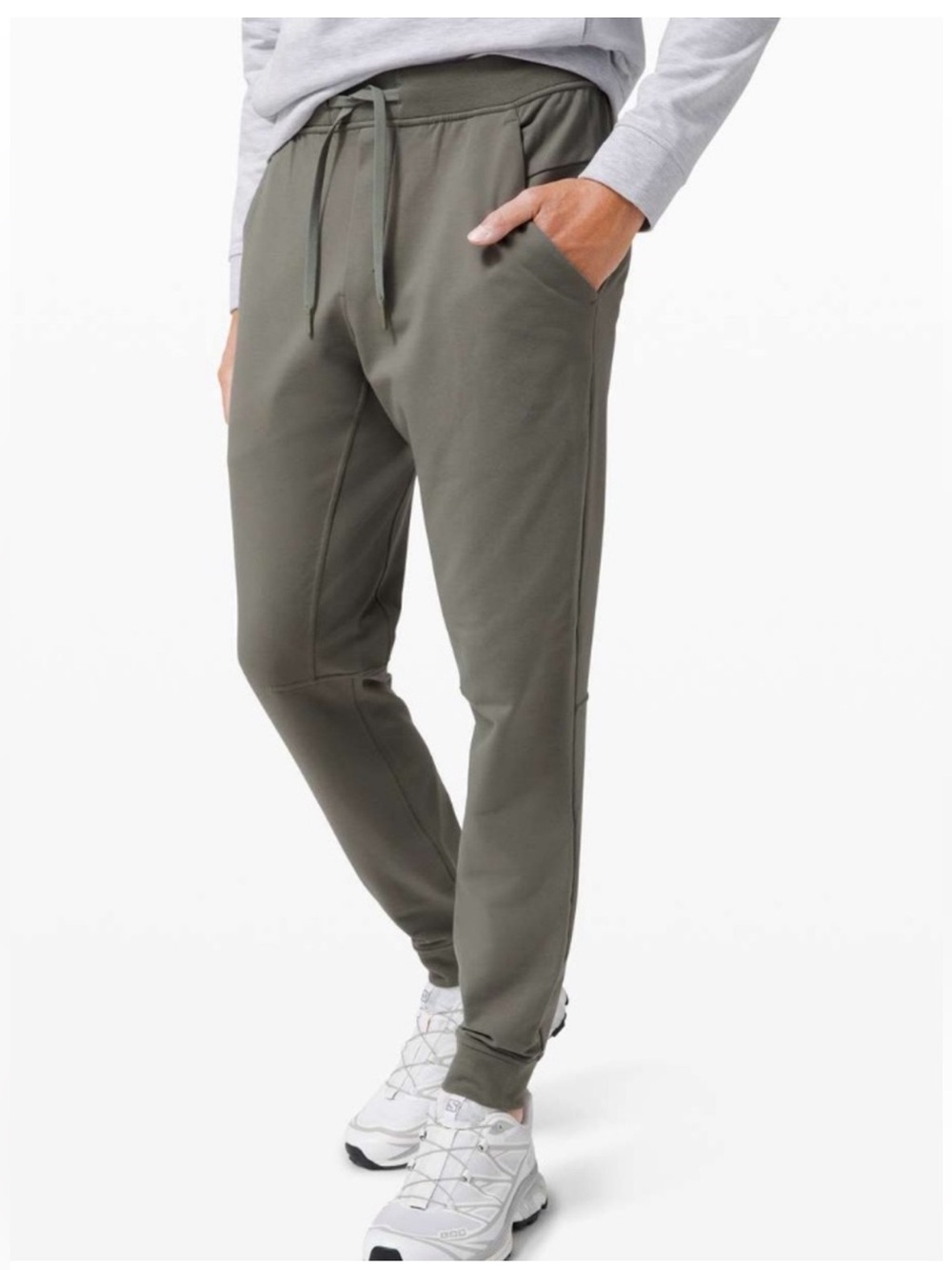 Lululemon City Sweat Joggers Grey Sage Mens Size Medium Athleisure Sporty Pants